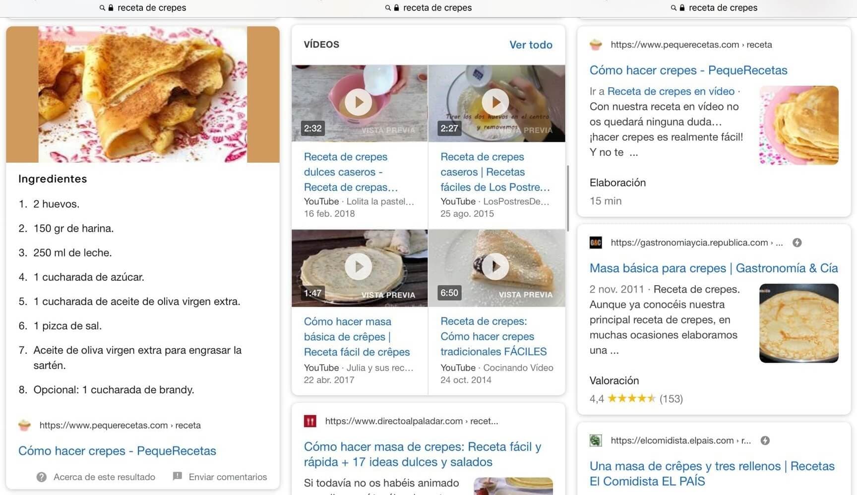 Datos estructurados para habilitar los resultados enriquecidos de Google